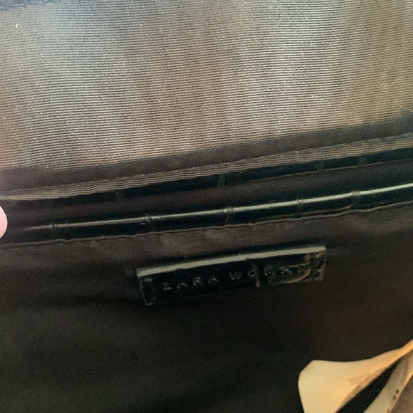 Zara Croc Embossed Shoulder Bag - Picture 7 of 14